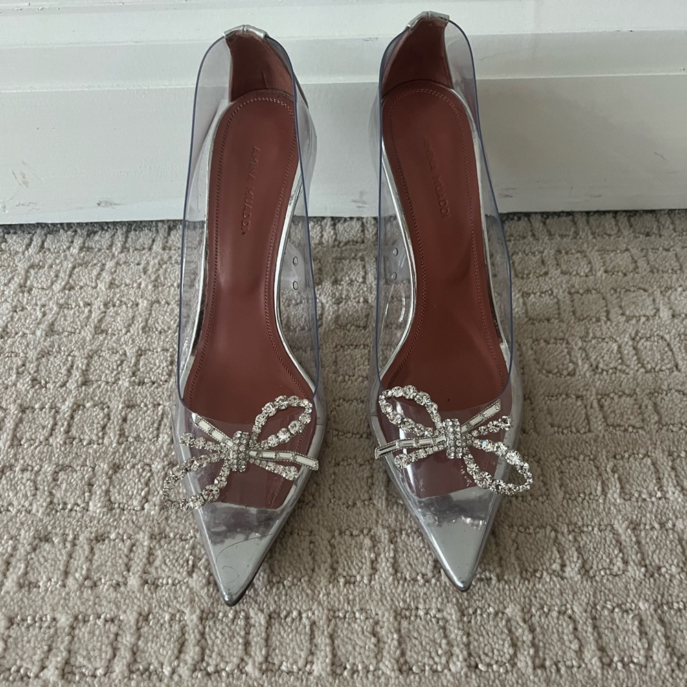 Rosie Glass Pointed Toe Pump 
Amina Muaddi